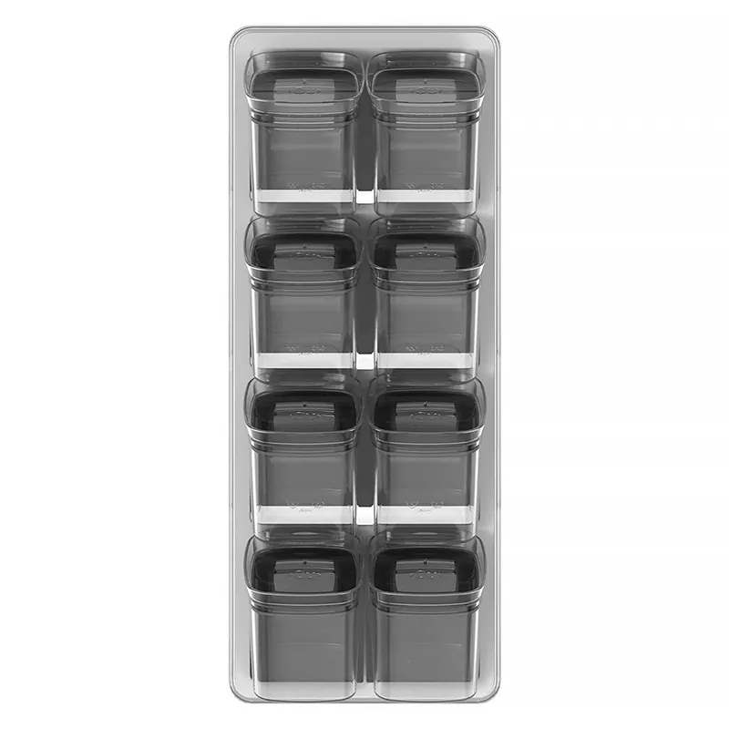 Organizador De Temperos 9pçs Gaveta Armário Cozinha Bambu - Minha loja