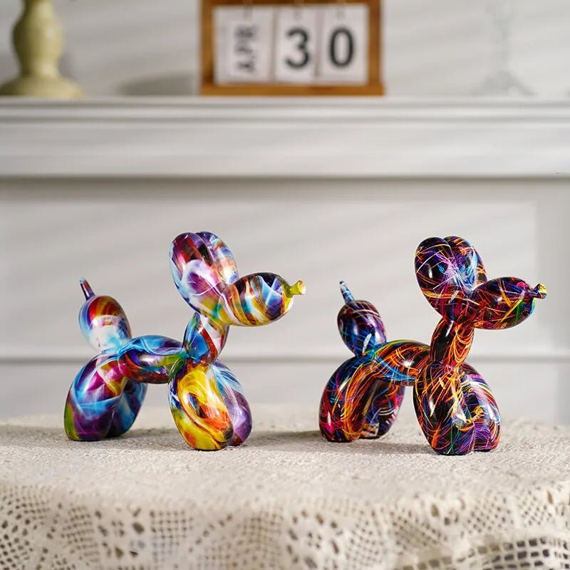 Escultura Decorativa Pet – Estátua de Cachorro em Resina - Minha loja