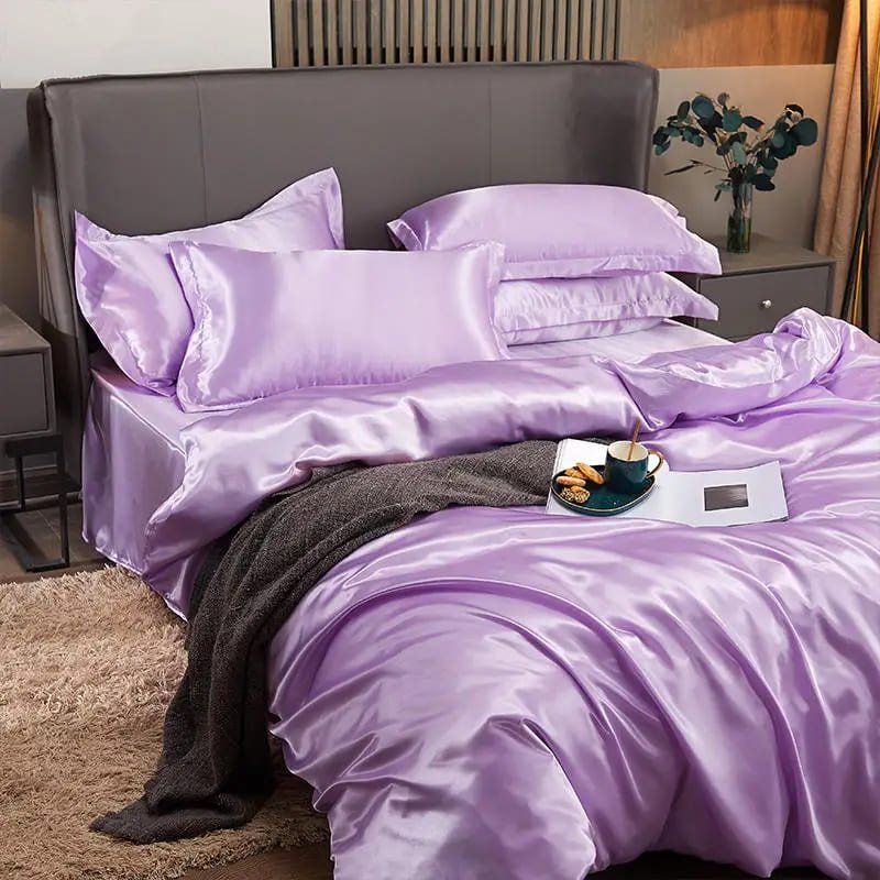 Kit de Roupas de Cama de Cetim - Minha loja
