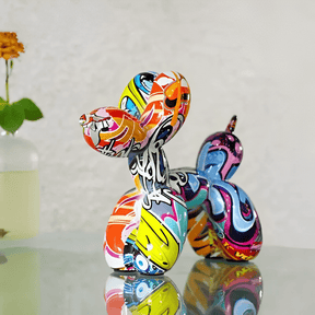 Escultura Decorativa Pet – Estátua de Cachorro em Resina - Minha loja