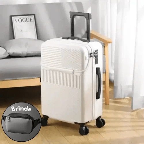 Mala Verità de Viagem Versátil com Cadeado + Porta De Carregamento Usb - Verità + BRINDE EXCLUSIVO - Minha loja