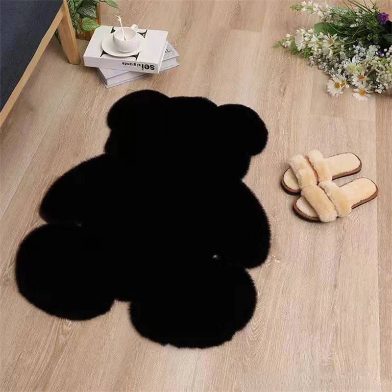 Tapete Para Quarto Pelúcia Formato de Urso - Minha loja