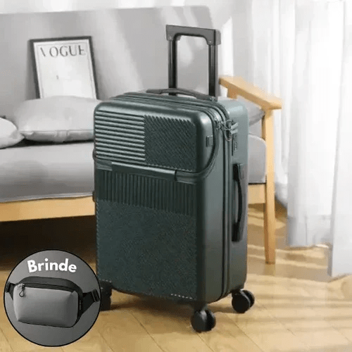 Mala Verità de Viagem Versátil com Cadeado + Porta De Carregamento Usb - Verità + BRINDE EXCLUSIVO - Minha loja