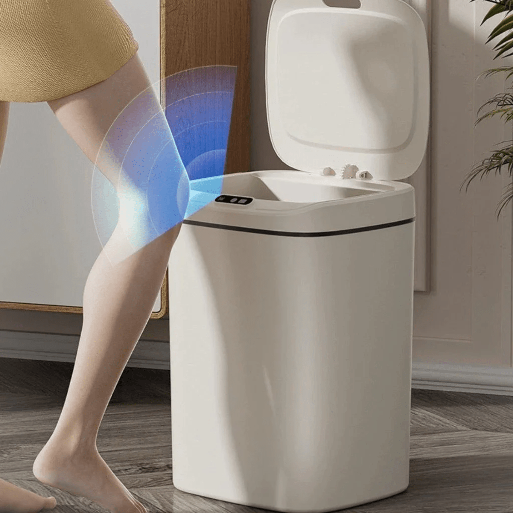 Lixeira com Tampa Automática e Sensor – 20 Litros, Moderna e Higiênica - Minha loja
