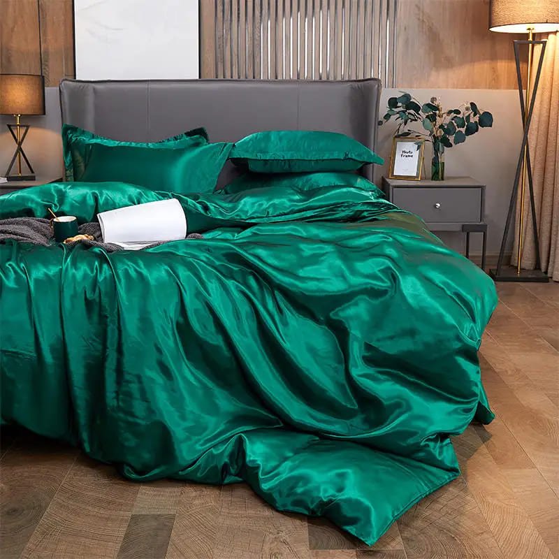 Kit de Roupas de Cama de Cetim - Minha loja