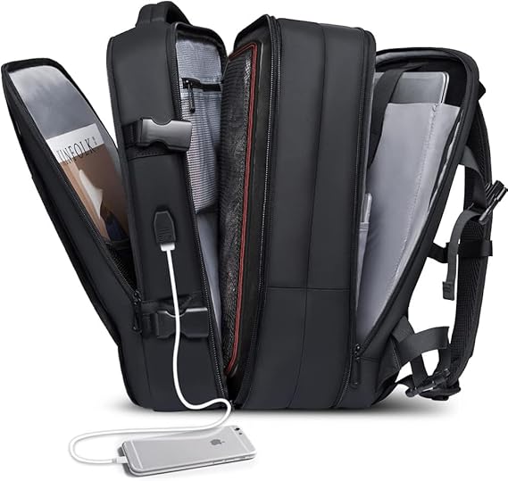 Mochila Executiva Impermeável com Entrada USB – Ideal para Viagens e Notebook - Minha loja