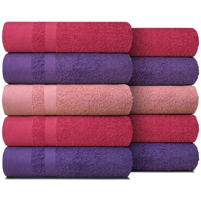 Kit 10 Toalhas de Banho Gigantes Paris 100% Algodão 80x150cm - 500g/m Masculino - Minha loja