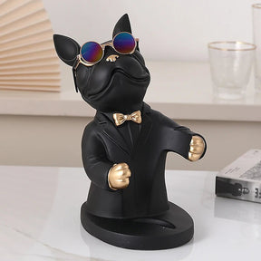 Estátua Bulldog Premium Porta Vinho - Minha loja