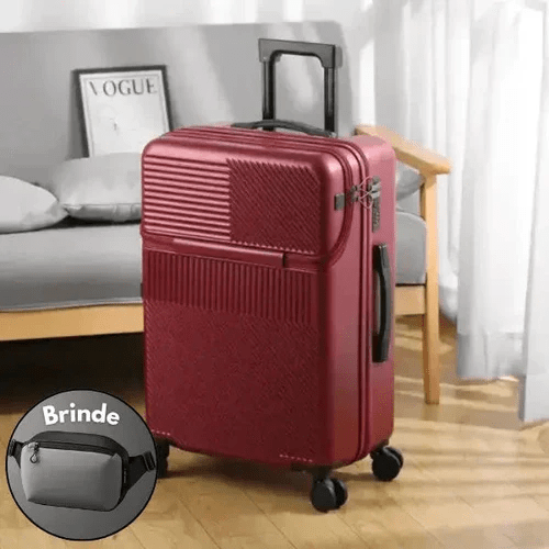 Mala Verità de Viagem Versátil com Cadeado + Porta De Carregamento Usb - Verità + BRINDE EXCLUSIVO - Minha loja