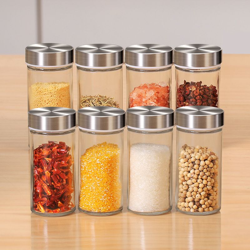 Porta Temperos e Condimentos Giratório em Inox - 12 Potes - Minha loja