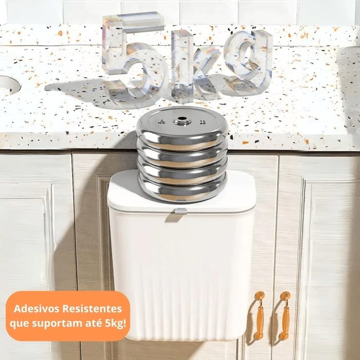 LixoFlex - Lixeira 9 Litros Pendurável + Adesivos ProFix de BRINDE! - Minha loja