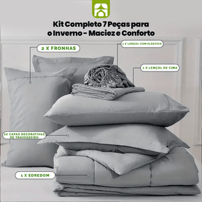 Kit Completo 7 Peças para o Inverno - Maciez e Conforto - Minha loja