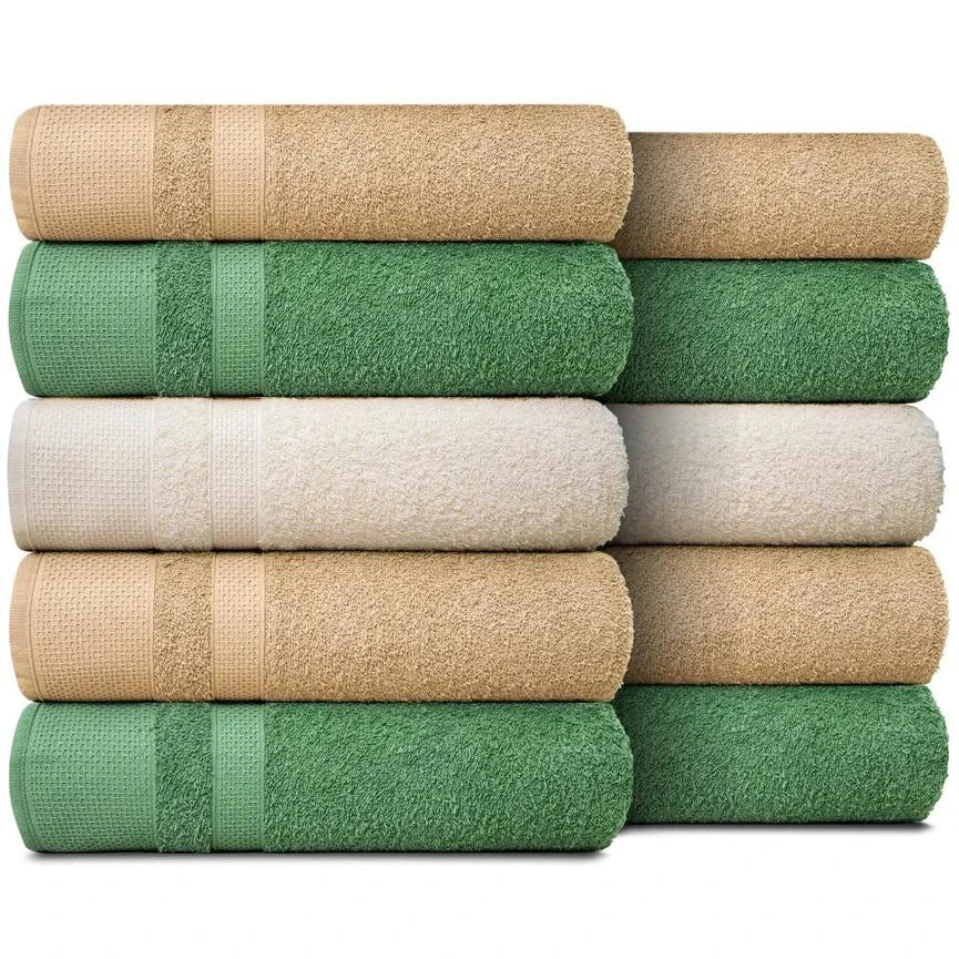 Kit 10 Toalhas de Banho Gigantes Paris 100% Algodão 80x150cm - 500g/m Masculino - Minha loja
