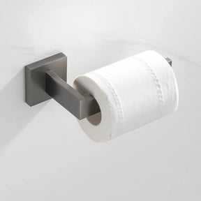 Kit Acessórios Para Banheiro 5 Peças Inox Grafite Escovado - Minha loja