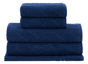 Jogo De Toalhas Banho Buddemeyer Jazz Extra Soft 5 Cor Azul - Minha loja