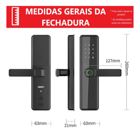 Fechadura Digital Biométrica Cartão Senha Tag Aite - Minha loja