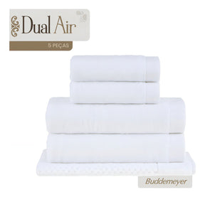Jogo Banho Buddemeyer 05 Peças Dual Air Cotton 100% Algodão Cor Dual Air Branco - Minha loja