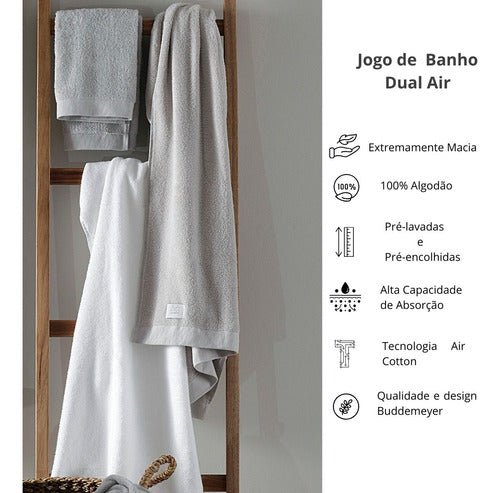 Jogo Banho Buddemeyer 05 Peças Dual Air Cotton 100% Algodão - Minha loja