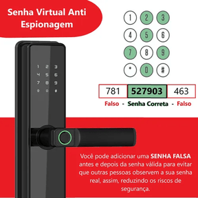 Fechadura Digital Biométrica Cartão Senha Tag Aite - Minha loja