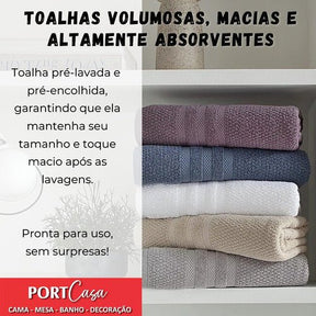 Jogo De Toalhas Banho Buddemeyer Vanilla Extra Soft 4 Peças - Minha loja