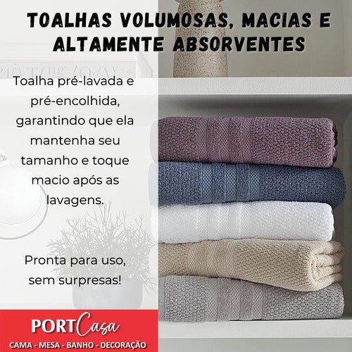 Jogo De Toalhas Banho Buddemeyer Vanilla Extra Soft 4 Peças - Minha loja