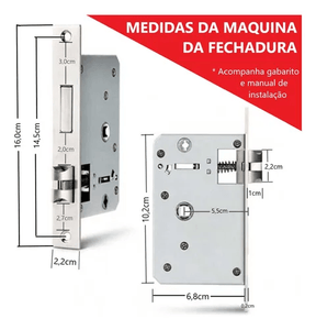 Fechadura Digital Biométrica Cartão Senha Tag Aite - Minha loja