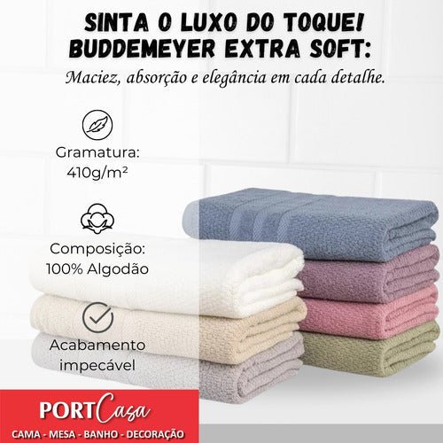 Jogo De Toalhas Banho Buddemeyer Vanilla Extra Soft 4 Peças - Minha loja