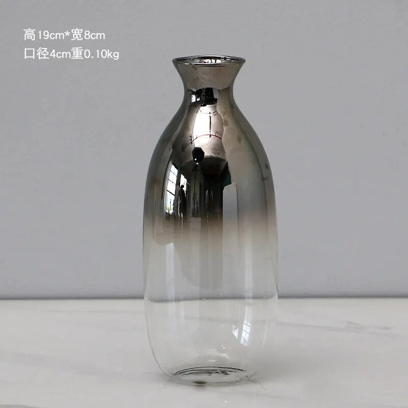 Vaso Decorativo Moderno Para Planta de Vidro - Minha loja