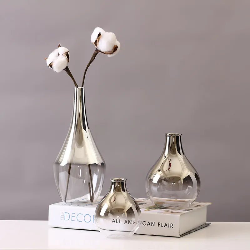 Vaso Decorativo Moderno Para Planta de Vidro - Minha loja