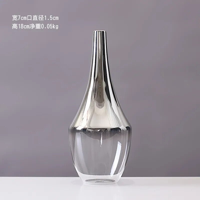Vaso Decorativo Moderno Para Planta de Vidro - Minha loja