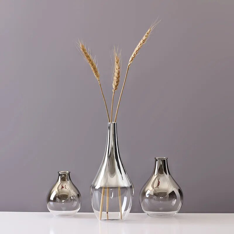 Vaso Decorativo Moderno Para Planta de Vidro - Minha loja