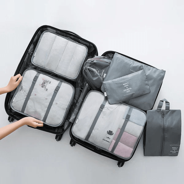 Kit Organizador de Malas para Viagens - TravelEasy - Compre 4 e Leve 7 - Minha loja