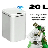 Lixeira com Tampa Automática e Sensor – 20 Litros, Moderna e Higiênica - Minha loja