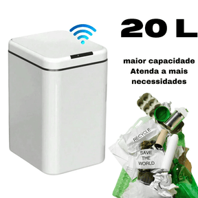 Lixeira com Tampa Automática e Sensor – 20 Litros, Moderna e Higiênica - Minha loja