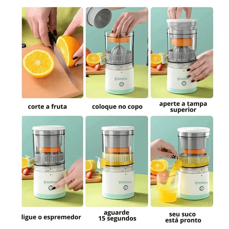 Mini Espremedor Automático Portátil – Recarregável via USB - Minha loja