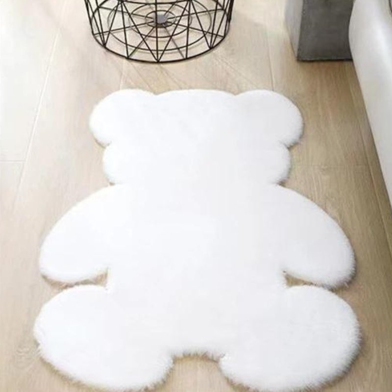 Tapete Para Quarto Pelúcia Formato de Urso - Minha loja