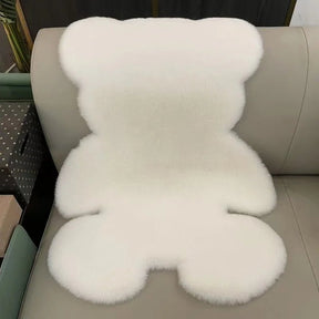 Tapete Para Quarto Pelúcia Formato de Urso - Minha loja