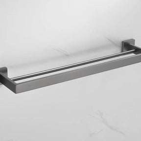Kit Acessórios Para Banheiro 5 Peças Inox Grafite Escovado - Minha loja