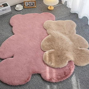 Tapete Para Quarto Pelúcia Formato de Urso - Minha loja