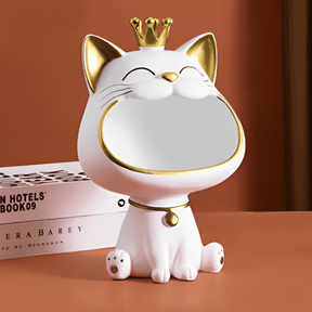 Estátua Decorativa de Gato - Organizador de Objetos - Minha loja